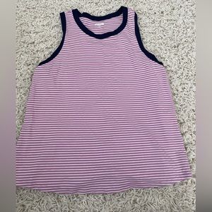 Lavender stripped tank- old navy